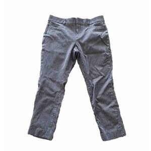 Banana Republic Women Jackson Fit Pants Bold Blue Stripe Size 6 Regular